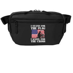 I Stand For The Flag I Kneel For The Cross 4th Of July Gift Crossbody Pack