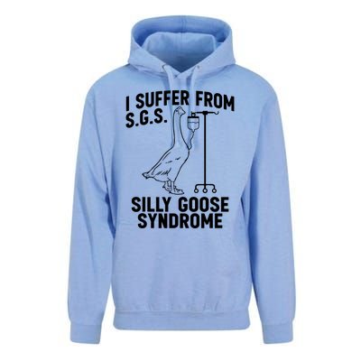 I Suffer From Silly Goose Syndrome Funny Goose Joke Humor Unisex Surf Hoodie