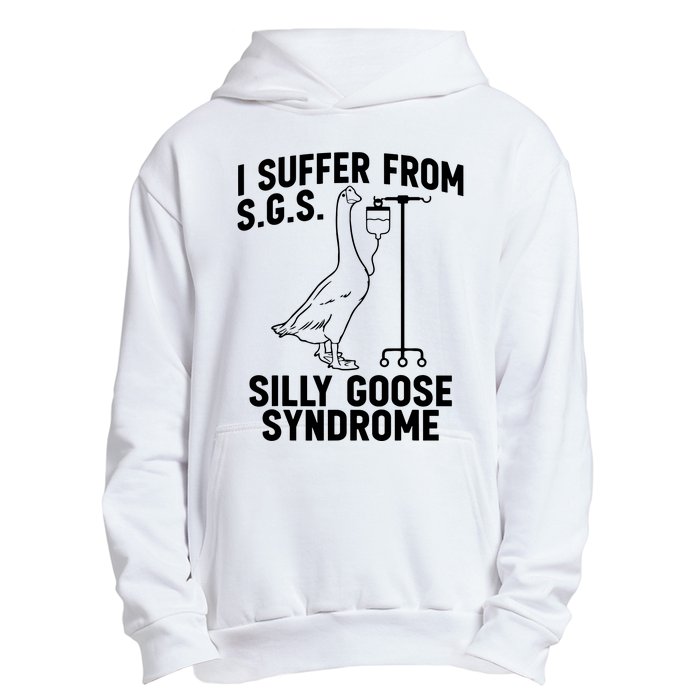 I Suffer From Silly Goose Syndrome Funny Goose Joke Humor Urban Pullover Hoodie