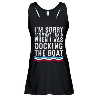 I’M Sorry For What I Said When Docking The Boat Ladies Essential Flowy Tank