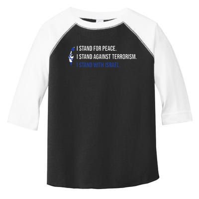 I Stand For Peace.I Stand With Israel Design Toddler Fine Jersey T-Shirt