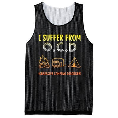 I Suffer From Ocd Obsessive Camping Disorder Mesh Reversible Basketball Jersey Tank