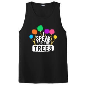 I Speak For The Tree Earth Day Inspiration Hippie Funny Gift PosiCharge Competitor Tank