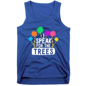 I Speak For The Tree Earth Day Inspiration Hippie Funny Gift Tank Top