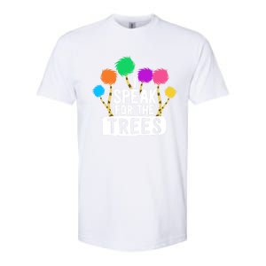 I Speak For The Tree Earth Day Inspiration Hippie Funny Gift Softstyle CVC T-Shirt