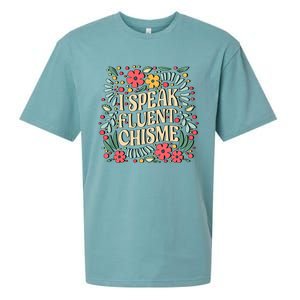 I Speak Fluent Chisme Funny Spanish Gossip Latina Chismosa Sueded Cloud Jersey T-Shirt