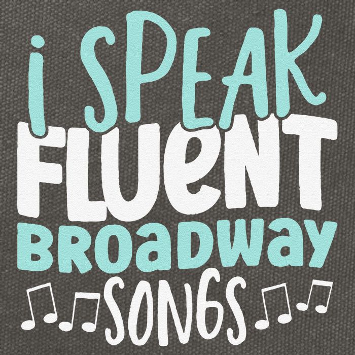 I Speak Fluent Broadway And Sarcasm Theater Cotton Canvas Backpack