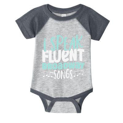 I Speak Fluent Broadway And Sarcasm Theater Infant Baby Jersey Bodysuit
