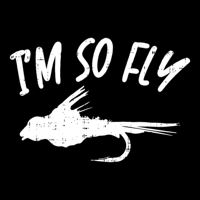 Im So Fly Bass Trout Fishing Angling Fisherman Angler Gift Drawstring Bag