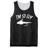 Im So Fly Bass Trout Fishing Angling Fisherman Angler Gift Mesh Reversible Basketball Jersey Tank