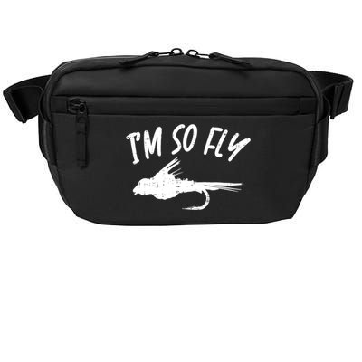 Im So Fly Bass Trout Fishing Angling Fisherman Angler Gift Crossbody Pack