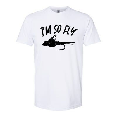 Im So Fly Bass Trout Fishing Angling Fisherman Angler Gift Softstyle CVC T-Shirt