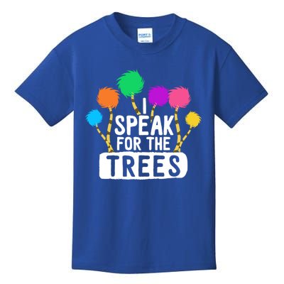 I Speak For The Tree Earth Day Inspiration Hippie Funny Gift Kids T-Shirt