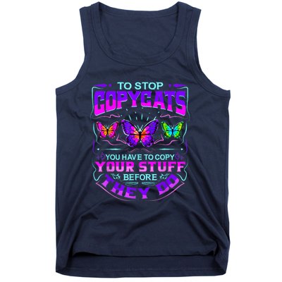 Inspirational Slogans For Writers & Musicians, Funny Copycat Tank Top