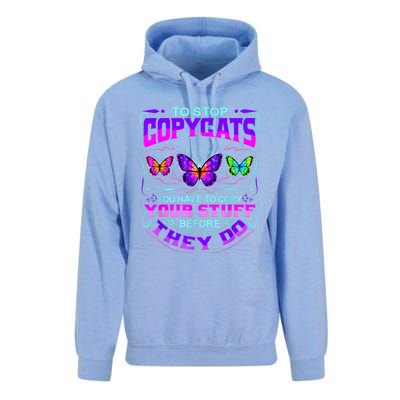 Inspirational Slogans For Writers & Musicians, Funny Copycat Unisex Surf Hoodie