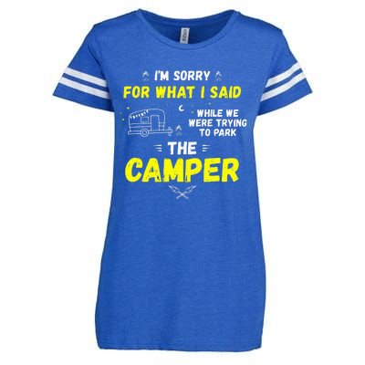 I'm Sorry For What I Said While Parking The Camper Rv Camp Enza Ladies Jersey Football T-Shirt