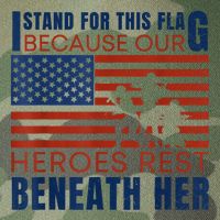 I Stand For This Flag Because Our Heroes Rest Beneath Her Legacy Tie Dye Trucker Hat