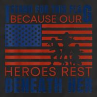 I Stand For This Flag Because Our Heroes Rest Beneath Her Trucker Hat
