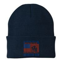I Stand For This Flag Because Our Heroes Rest Beneath Her Beanie