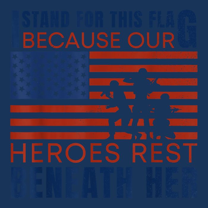 I Stand For This Flag Because Our Heroes Rest Beneath Her Beanie
