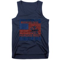 I Stand For This Flag Because Our Heroes Rest Beneath Her Tank Top