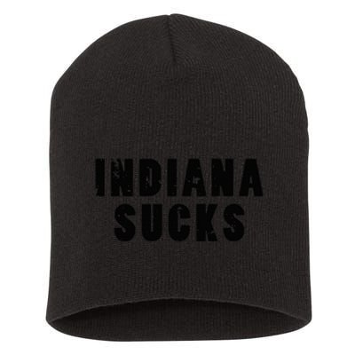 Indiana Sucks Funny State Rivalry Short Acrylic Beanie