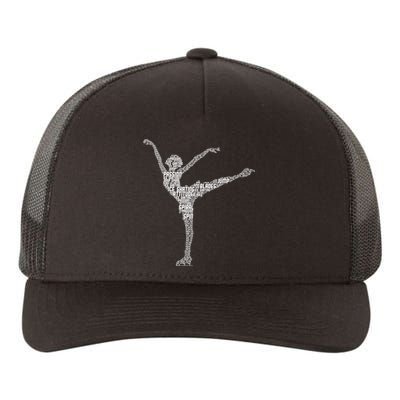 Ice Skating Figure Skater Wo Girls Yupoong Adult 5-Panel Trucker Hat