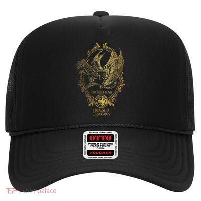 Iconic Sunfyre Fire And Flesh Big Poster High Crown Mesh Back Trucker Hat