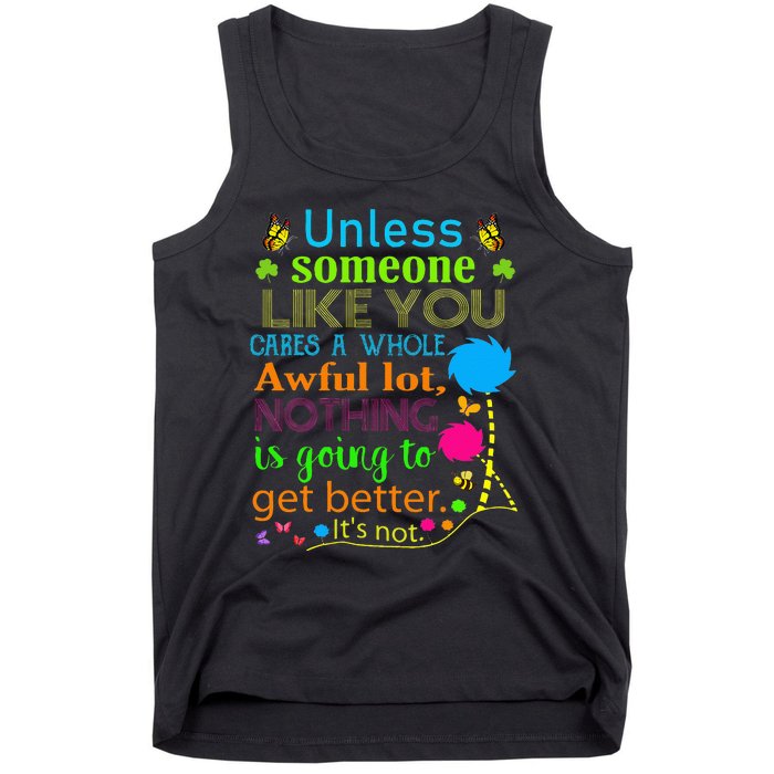 I Speak For Trees Earth Day Save Earth Inspiration Hippie Tank Top