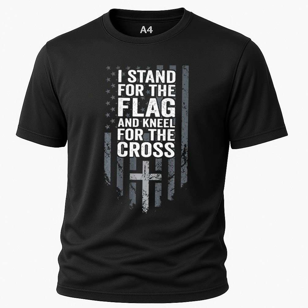 I Stand For The Flag And Kneel For The Cross Performance Shirt