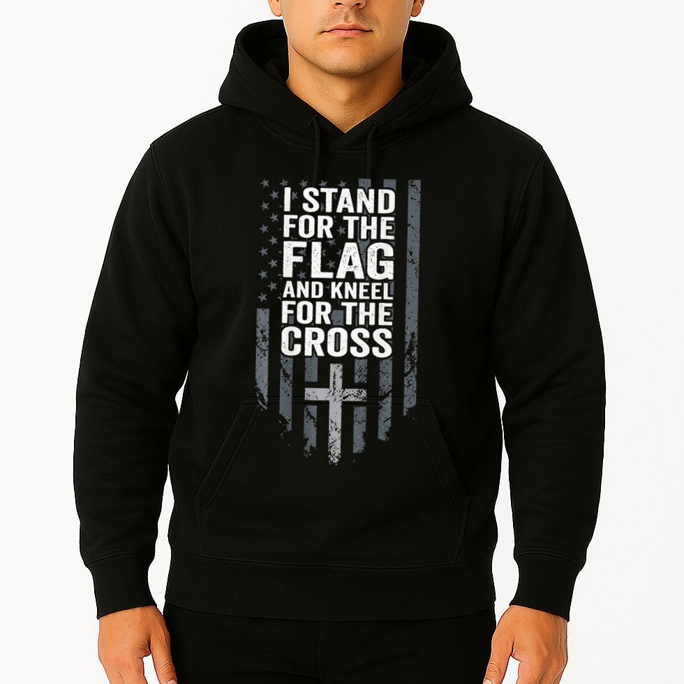I Stand For The Flag And Kneel For The Cross Hoodie