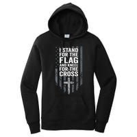 I Stand For The Flag And Kneel For The Cross Women's Pullover Hoodie