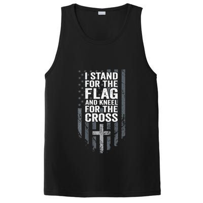 I Stand For The Flag And Kneel For The Cross PosiCharge Competitor Tank