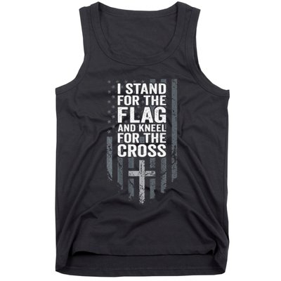 I Stand For The Flag And Kneel For The Cross Tank Top