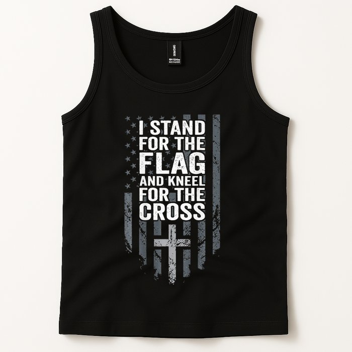I Stand For The Flag And Kneel For The Cross Tank Top