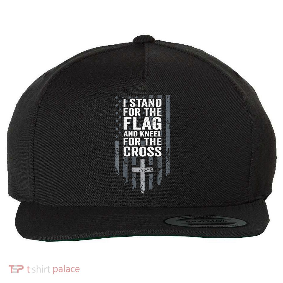 I Stand For The Flag And Kneel For The Cross Wool Snapback Cap