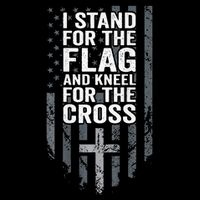 I Stand For The Flag And Kneel For The Cross Zip Tote Bag
