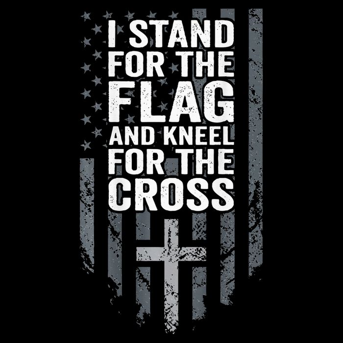 I Stand For The Flag And Kneel For The Cross Zip Tote Bag