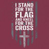 I Stand For The Flag And Kneel For The Cross 16oz Travel Tumbler