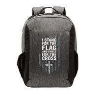 I Stand For The Flag And Kneel For The Cross Vector Backpack