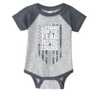 I Stand For The Flag And Kneel For The Cross Infant Baby Jersey Bodysuit
