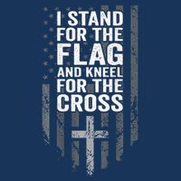 I Stand For The Flag And Kneel For The Cross Infant Baby Jersey Bodysuit