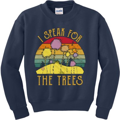 I Speak For The Trees Retro Movie Vintage Gift Idea Kids Sweatshirt