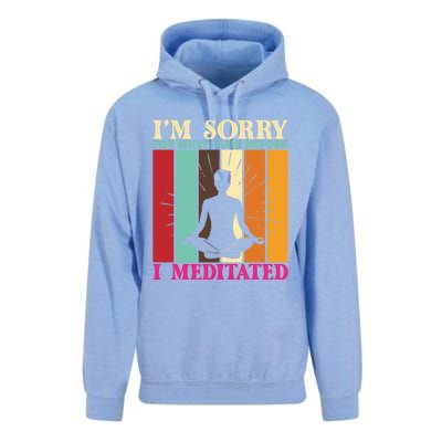 Im Sorry For What I Said Before I Meditated Gift Unisex Surf Hoodie