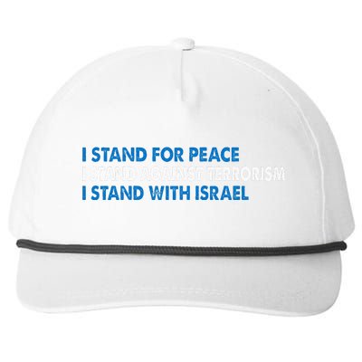 I stand for Peace I stand against terrorism Snapback Five-Panel Rope Hat