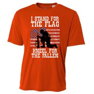 I Stand For The Flag Knee For Fallen Soldier Memorial Day Gift Cooling Performance Crew T-Shirt