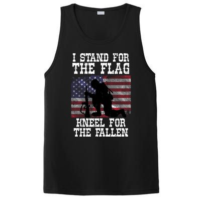 I Stand For The Flag Knee For Fallen Soldier Memorial Day Gift PosiCharge Competitor Tank