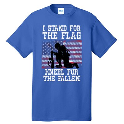 I Stand For The Flag Knee For Fallen Soldier Memorial Day Gift Tall T-Shirt