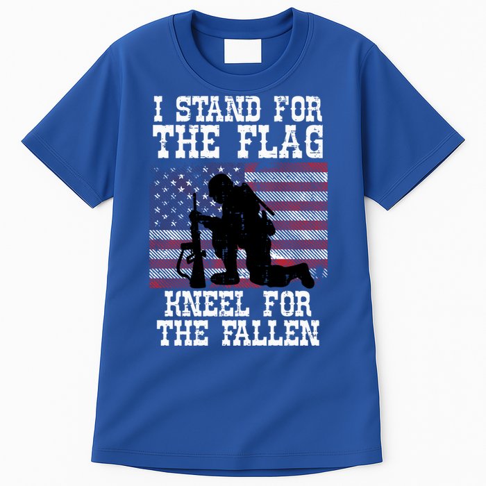 I Stand For The Flag Knee For Fallen Soldier Memorial Day Gift Tall T-Shirt