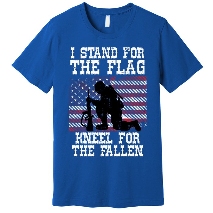 I Stand For The Flag Knee For Fallen Soldier Memorial Day Gift Premium T-Shirt